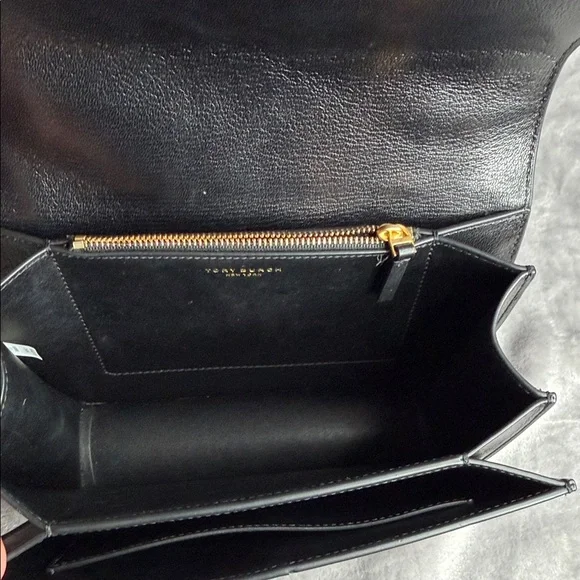 Tory Burch Black Crossbody Bag with Gold Accents - Picture 10 of 11